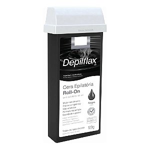 CERA EPILATÓRIA ROLL-ON NEGRA 100G DEPILFLAX