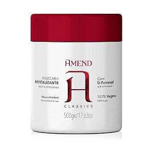 MÁSCARA REVITALIZANTE COM PANTENOL 500G AMEND