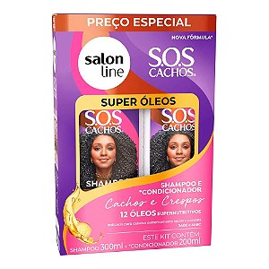 KIT SHAMPOO + CONDICIONADOR SUPER ÓLEOS 32904 SALON LINE