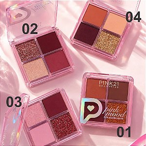PALETA DE SOMBRAS PINK MOOD CS6391 PINK21
