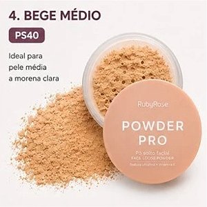 PÓ SOLTO POWDER PRO HB-M400-4 PS40 COR 2 RUBY ROSE