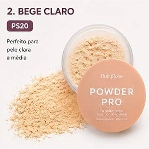 PÓ SOLTO POWDER PRO HB-M400-2 PS20 COR 1 RUBY ROSE