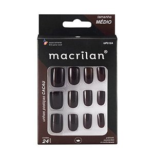 UNHAS POSTIÇAS CACAU TAMANHO MÉDIO UP312A MACRILAN