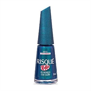 ESMALTE EFEITO KITKAT EU MEREÇO ESSE GLOW RISQUÉ