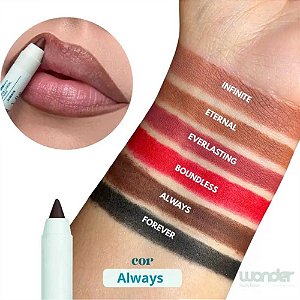 LÁPIS LABIAL WONDER TIMELESS ALWAYS HB-6701-5 RUBY ROSE