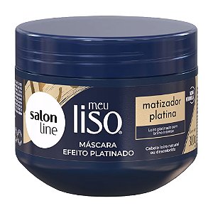 MÁSCARA MEU LISO MATIZADOR PLATINA 300G SALON LINE