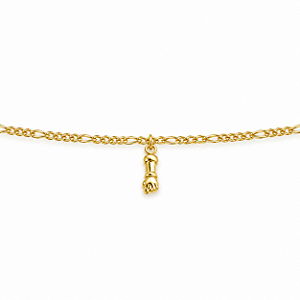 Pulseira Infantil Banhada a Ouro - P312