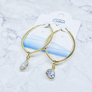 Argola Banhada a Ouro - BR2195
