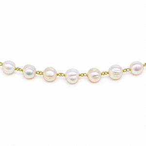 Pulseira Pedra Natural Banhada a Ouro - P603