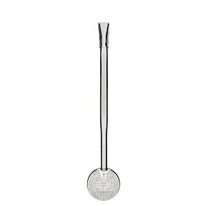 Bomba Mate Aço Inox Mil Furos 21cm c/ Rosca - B26