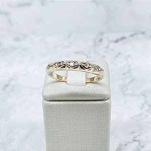 Anel Banhado a Ouro - AN264