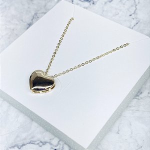Gargantilha Coração Banhada a Ouro - GARG1207