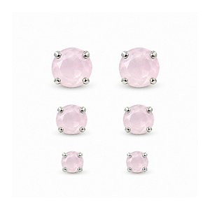 Trio Brincos Prata - BR3560