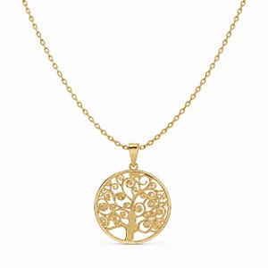 Gargantilha Árvore da Vida Banhada a Ouro - GARG1513
