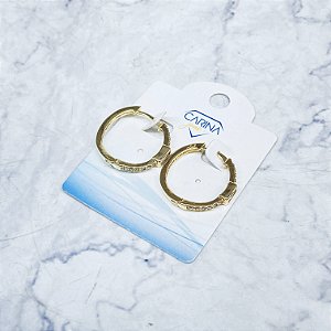 Argola Banhada a Ouro - BR3740