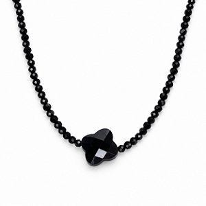 Gargantilha Pedra Natural Banhada a Ouro - GARG1606