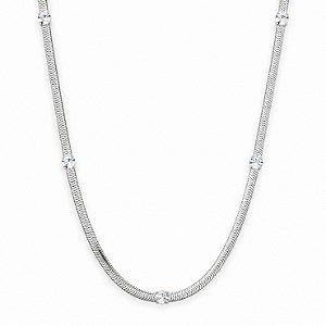 Gargantilha/Choker Folheada a Prata Ponto de Luz- GARG1669