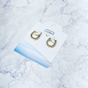 Argola Banhada a Ouro - BR3764