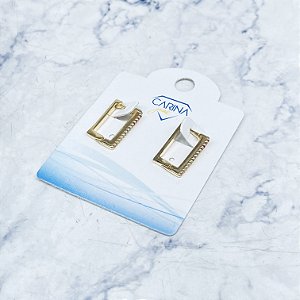 Argola Banhada a Ouro - BR3870