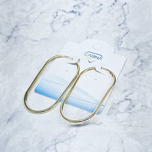 Argola Banhada a Ouro - BR3895