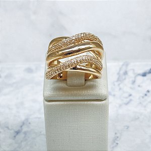 Anel Banhado a Ouro - AN402