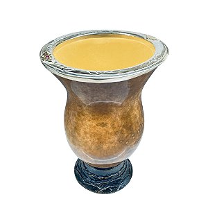 Cuia Porongo com Bocal de Ouro e Prata - C62