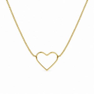Gargantilha/Choker Coração Banhada a Ouro - GARG1704