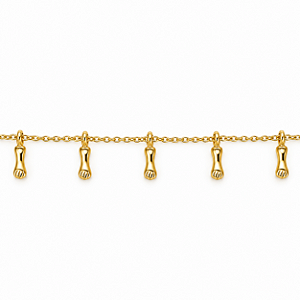 Pulseira Infantil Banhada a Ouro - P1151