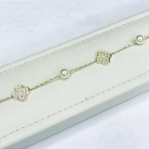 Pulseira Banhada a Ouro - P1157
