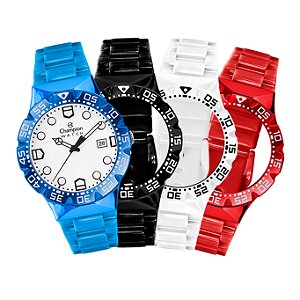 Relógio Champion Watch Troca Pulseiras Analógico CP31001F
