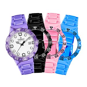 Relógio Champion Watch Troca Pulseiras Analógico CP31001M