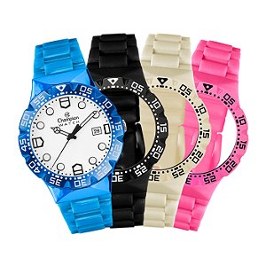 Relógio Champion Watch Troca Pulseiras Analógico CP31001O
