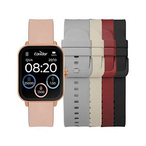 Relógio Condor Smartwatch c/ 5 pulseiras COSMART1AL/8J