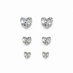 Trio Brincos Prata - 49460
