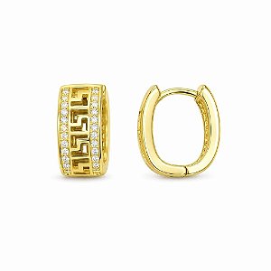 Argola Banhada a Ouro - 48115