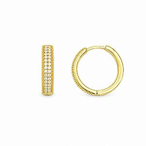 Argola Banhada a Ouro - 48635