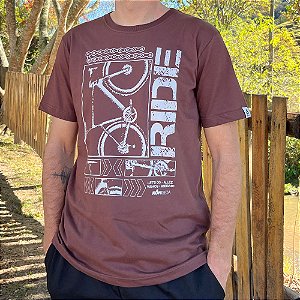 Camiseta Ride Marrom