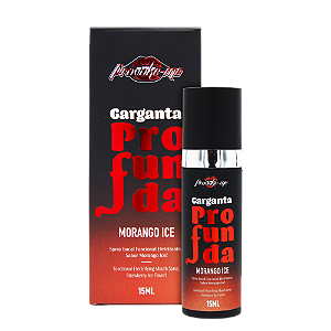 Garganta Profunda Spray Morango Ice 15ml - Provoke-me