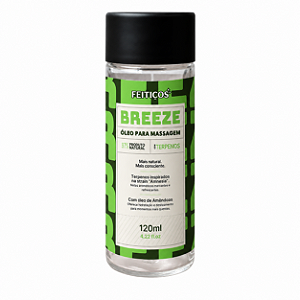 BREEZE - Óleo Beijável para Massagem com Terpenos - 120ml - Feitiços