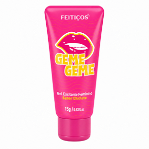 Geme Geme - Gel Excitante Feminino - Sabor Chiclete - 15g - Feitiços