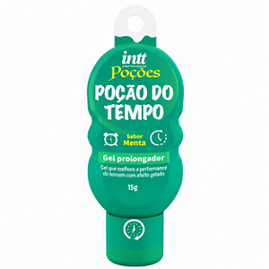 Poção do Tempo gel prolongador aroma de menta 15g - Intt