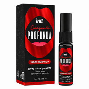 Garganta Profunda com aroma de Morango 15ml - Intt