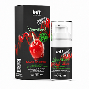 Vibration Power Maçã do Amor Gel Vibra, Pulsa e Aquece 17ml - Intt
