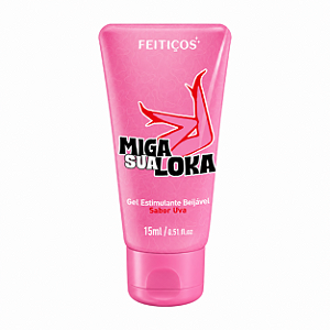 Miga sua Loka Gel Estimulante Beijável Uva 15g - Feitiços