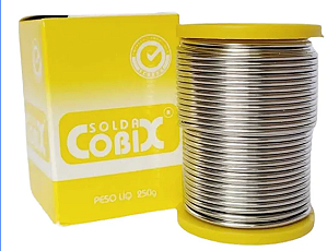 Solda Estanho 50x50 1.5mm C/ Fluxo Ra (t2) Rolo 250g - Cobix
