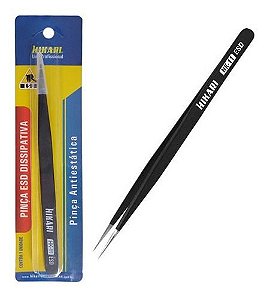 Pinça Reta Anti-estática Aço Inox Esd - Hikari Hk 11