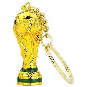 Chaveiro Taça Copa do Mundo 2026 Futebol 5cm Metal Detalhado