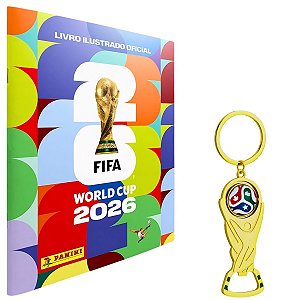 Kit Álbum e Chaveiro Abridor Copa do Mundo 2026 Panini