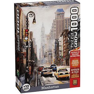 Quebra Cabeça Puzzle 1000 Peças Manhattan da Grow