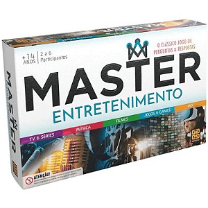 Jogo de Tabuleiro Master Entretenimento Perguntas e Resposta